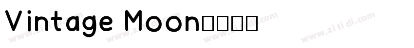 Vintage Moon字体转换